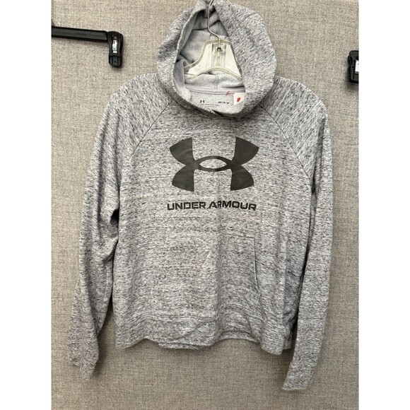 Under Armour Women's UA Rival Terry Hoodie Gray M Medium - Picture 1 of 8